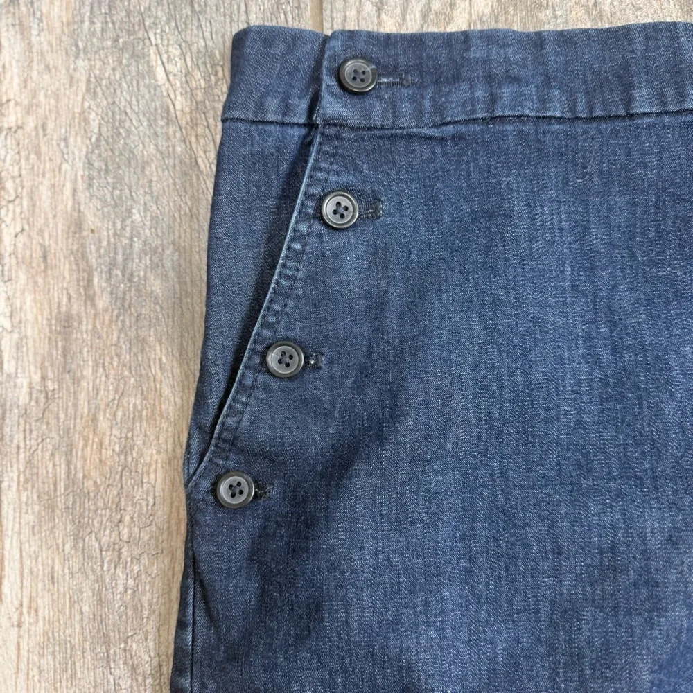 Banana Republic Indigo Denim shorts sz12 sailor - Picture 9 of 10